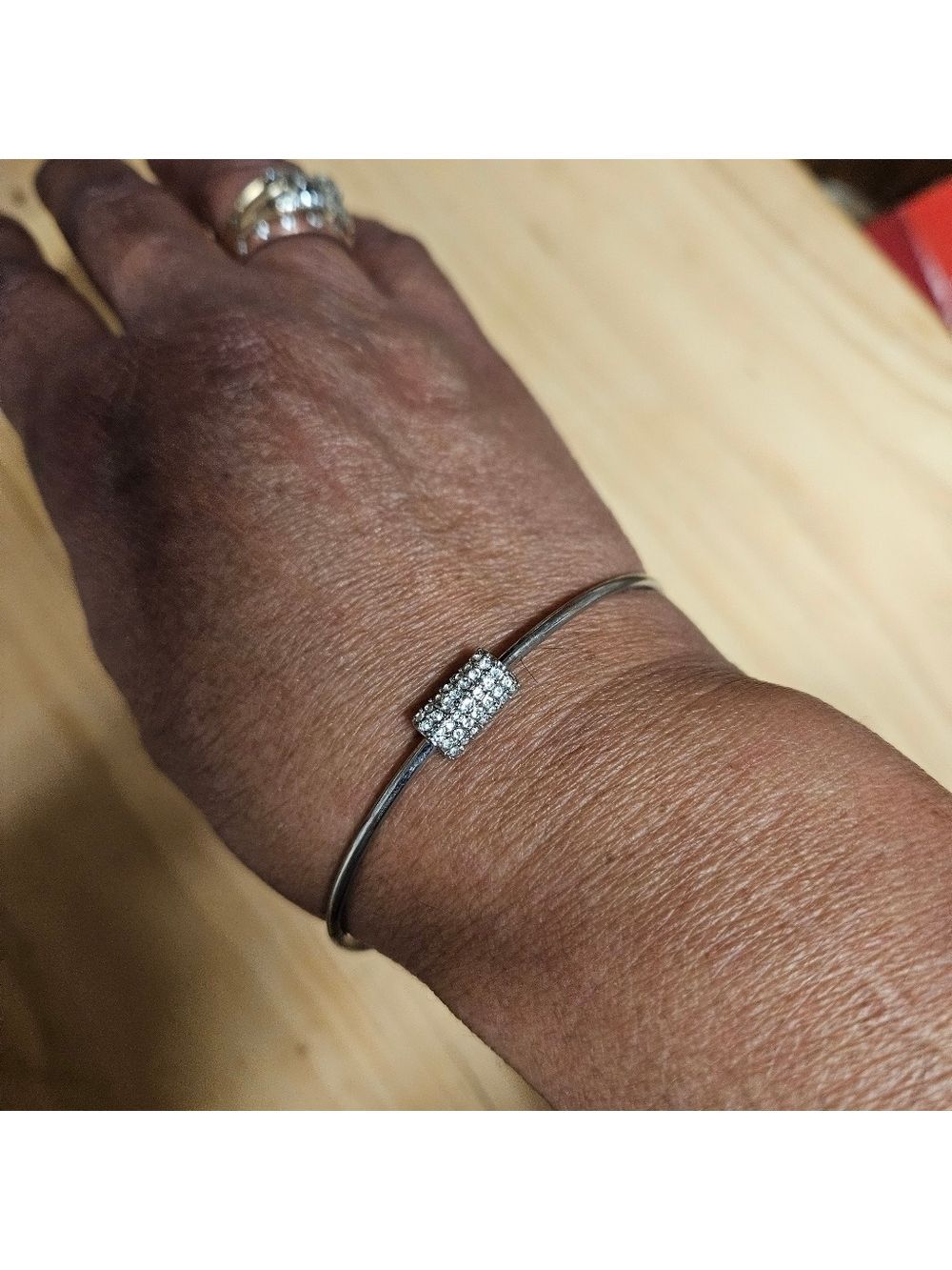 Rhinestone Bar Bangle